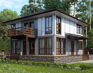 Проект каркасного дома 148 м²