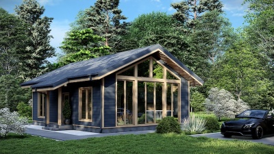 Проект каркасного дома 67 м²