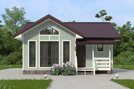 Проект каркасного дома 42 м²