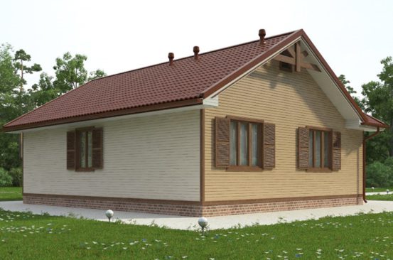 Проект каркасного дома: 95 м²