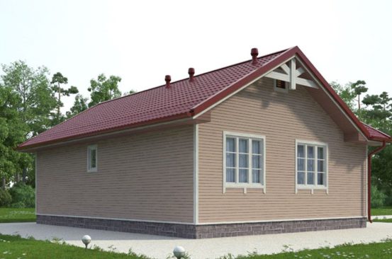 Проект каркасного дома 84 м²