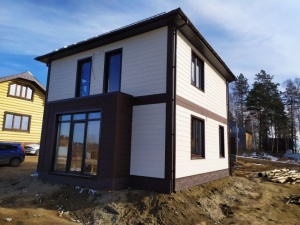 Завершено строительство каркасного дома в п. Еловый