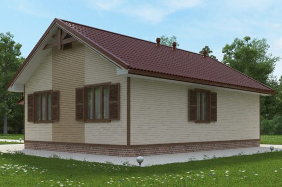 Проект каркасного дома: 95 м²