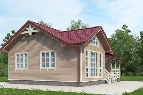Проект каркасного дома 84 м²