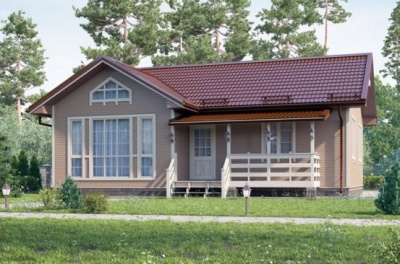 Проект каркасного дома 84 м²