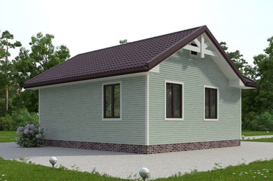 Проект каркасного дома 42 м²