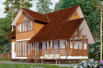 Проект каркасного дома 167 м²