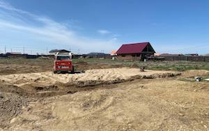 Начали строительство каркасного дома в п. Железнодорожный  по сельской ипотеке от Россельхозбанка