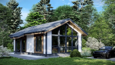 Проект каркасного дома 68 м²