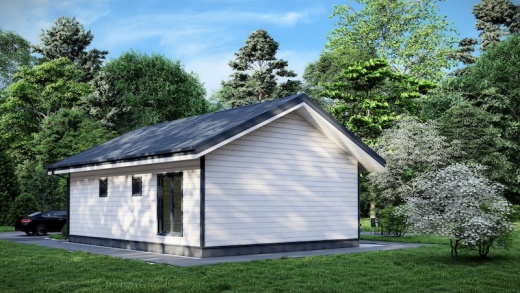 Проект каркасного дома 67 м²