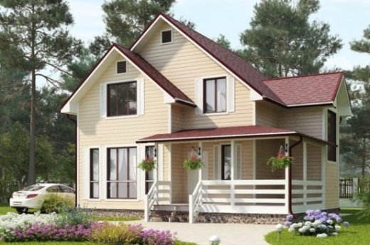 Проект каркасного дома 111 м²