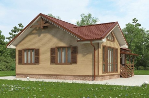 Проект каркасного дома: 95 м²