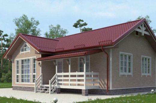 Проект каркасного дома 84 м²