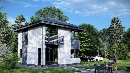Проект каркасного дома 100 м²