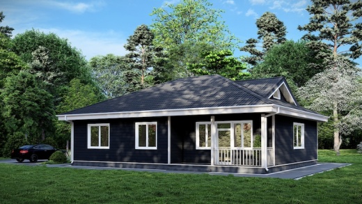 Проект каркасного дома 110 м²