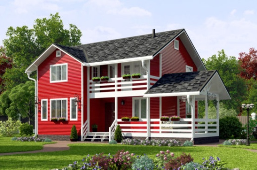 Проект каркасного дома 126 м²