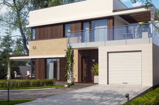 Проект дома 125 м² с террасой 20 м²