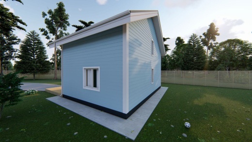 Проект каркасного дома: 121 м²