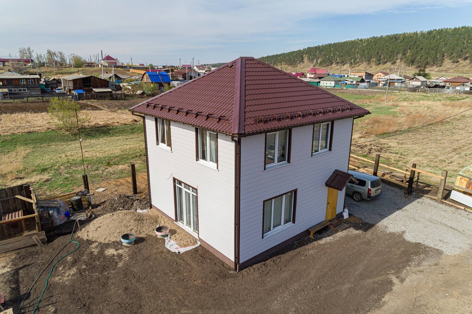 Каркасный дом 103 м² в 2019 году в д.Карлук