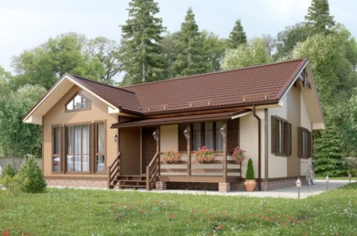 Проект каркасного дома: 95 м²