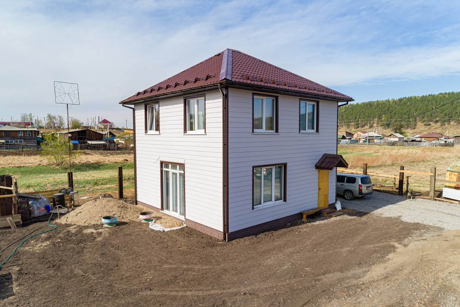 Каркасный дом 103 м² в 2019 году в д.Карлук
