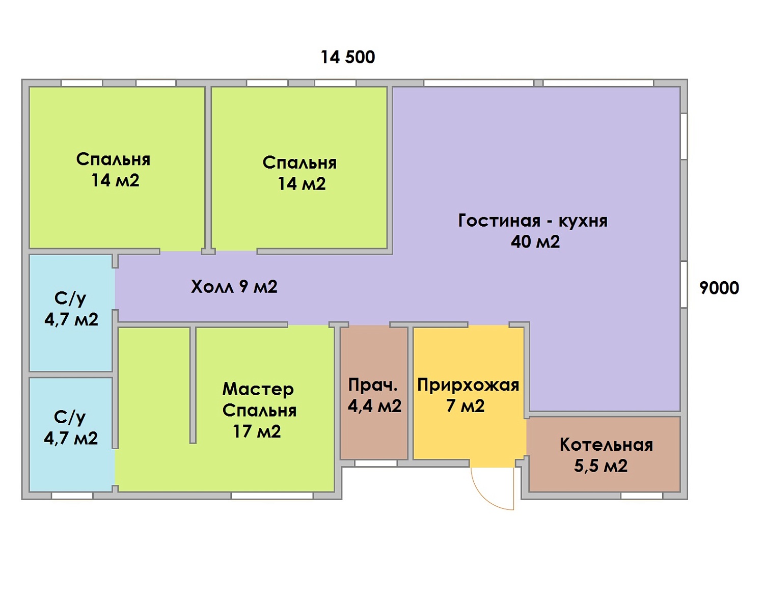 Проект каркасного дома 120 м²