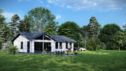 Проект каркасного дома 120 м²