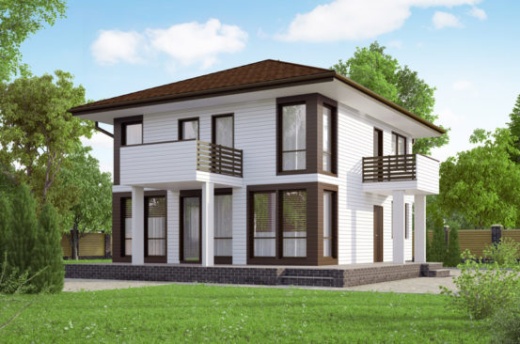 Проект каркасного дома 127 м²