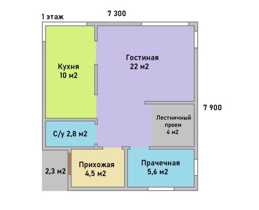 Проект каркасного дома 100 м²