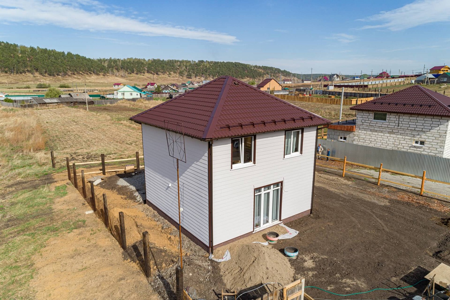 Каркасный дом 103 м² в 2019 году в д.Карлук