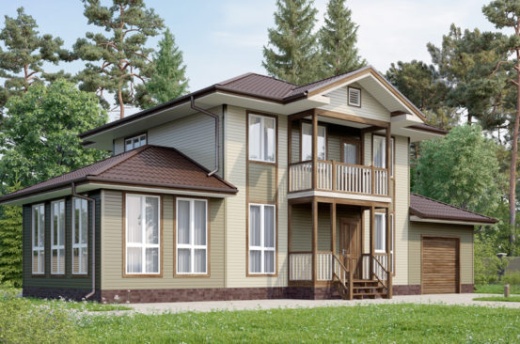 Проект каркасного дома 139 м²