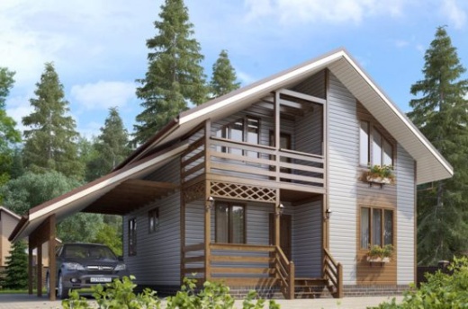 Проект каркасного дома 109 м²