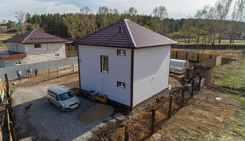 Каркасный дом 103 м² в 2019 году в д.Карлук