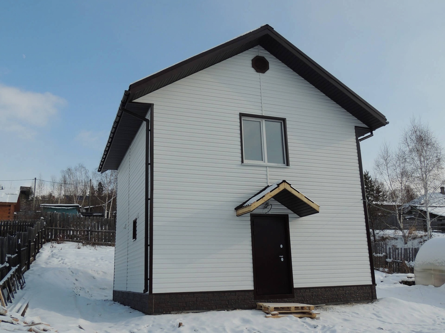 Каркасный дом 75 м² в 2022 году в п.Смоленщина