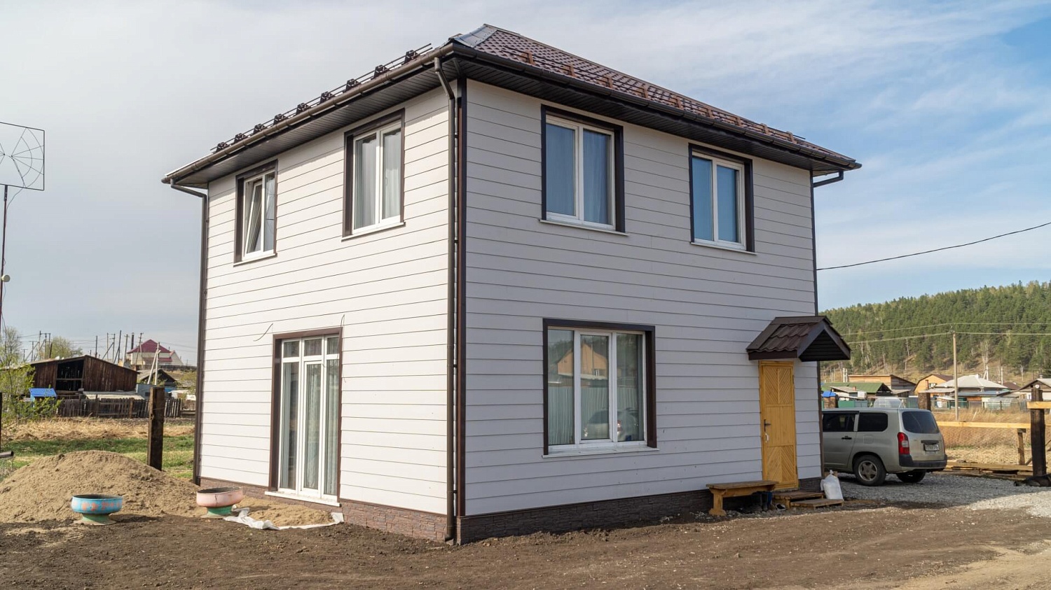 Каркасный дом 103 м² в 2019 году в д.Карлук