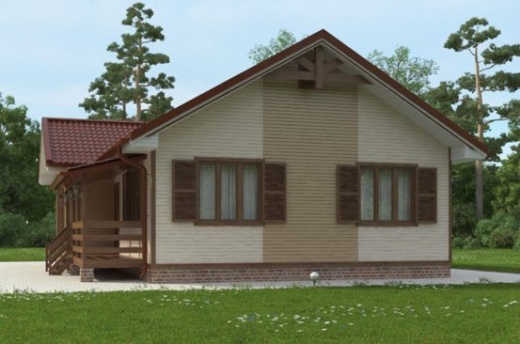 Проект каркасного дома: 95 м²