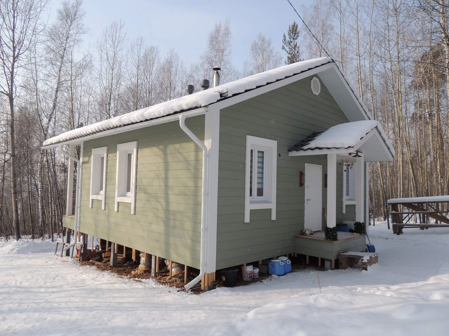 Каркасный дом 57 м² в 2021 году в п.Еловый