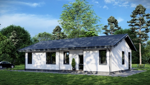 Проект каркасного дома 120 м²
