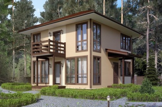 Проект каркасного дома 101 м²