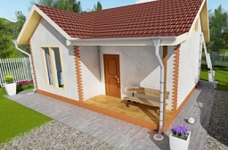 Проект дома с планировкой Loft: 70 м²